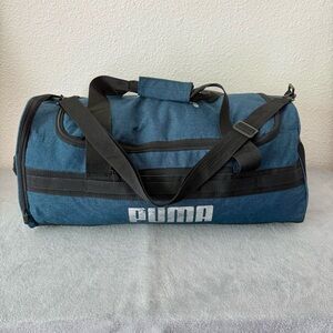 Puma Evercat Demand Duffel Bag-Navy Blue and Black